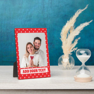 Frohe Herzen Valentinstag Modernes Liebesmuster Fotoplatte