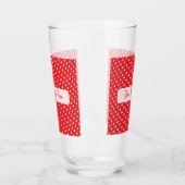 Frohe Herzen Valentinstag Modernes Liebesmuster Glas (Links)