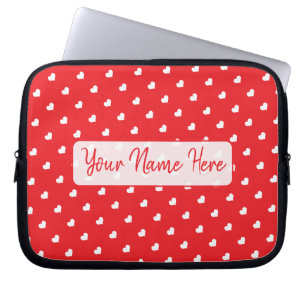 Frohe Herzen Valentinstag Modernes Liebesmuster Laptopschutzhülle