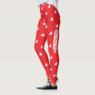 Frohe Herzen Valentinstag Modernes Liebesmuster Leggings