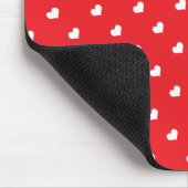 Frohe Herzen Valentinstag Modernes Liebesmuster Mousepad (Ecke)