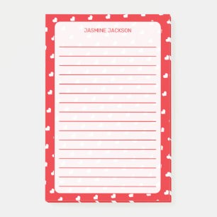 Frohe Herzen Valentinstag Modernes Liebesmuster Post-it Klebezettel