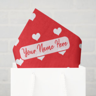 Frohe Herzen Valentinstag Modernes Liebesmuster Seidenpapier