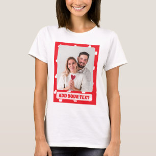 Frohe Herzen Valentinstag Modernes Liebesmuster T-Shirt