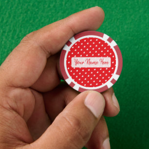 Frohe Herzen zum Valentinstag Modernes Liebesmuste Pokerchips