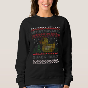 Frohe Herzmuscheln Gutes Weihnachtskautschuk Sweatshirt