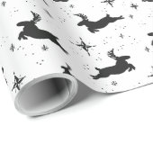 Frohe Hirschgeschenke für den Urlaub Geschenkpapier (Rolleneckpunkt)