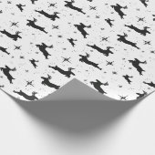 Frohe Hirschgeschenke für den Urlaub Geschenkpapier (Ecke)