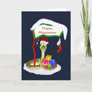 Frohe Hisssssmas Lustige Schlange Weihnachten