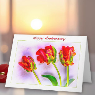 Frohe Hochzeitstag französische Tulpen Karte