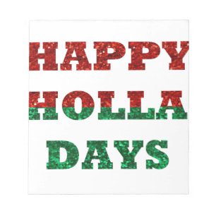 frohe Hollatage Notizblock