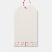 Frohe Holly-Tage Stempel Geschenkanhänger (Vorderseite)