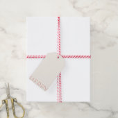 Frohe Holly-Tage Stempel Geschenkanhänger (Mit Garn)