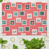 Frohe Holly-Tage Stempel Geschirrtuch (Gefaltet)