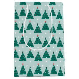 Frohe Holly-Tage-Weihnachtsbaum Mittlere Geschenktüte
