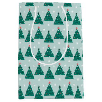 Frohe Holly-Tage-Weihnachtsbaum Mittlere Geschenktüte