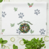 Frohe Howlidays Foto Bild Geschirrtuch (Gefaltet)