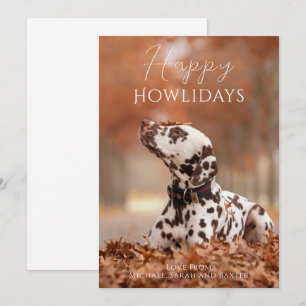 Frohe Howlidays Hunde-Foto Weihnachten
