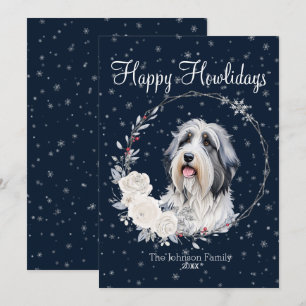 Frohe Howlidays Süßer Schäferhund Feiertagskarte