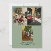 Frohe Howlidays Weihnachtslichter Karte (Rückseite)