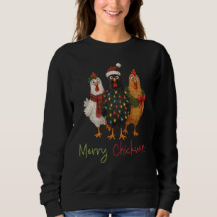 Frohe Hühnerweihnachten, Lustiges Hühner-Weihnacht Sweatshirt