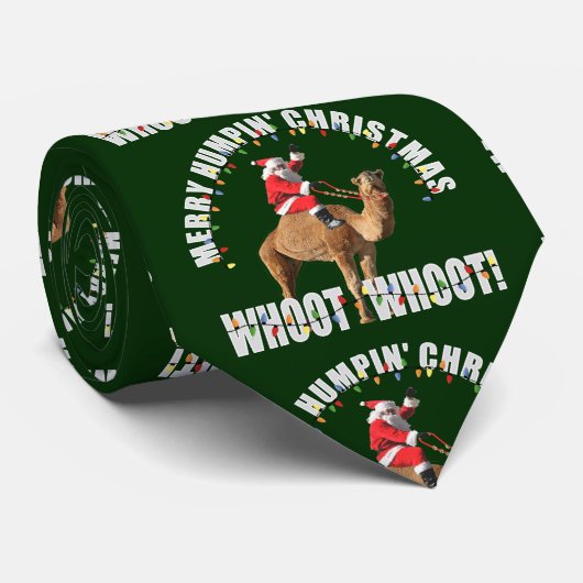 Frohe Humpin Weihnachten Sankt u. Krawatte (Gerollt)