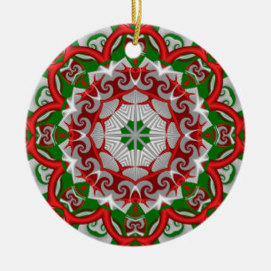 Frohe Jahreszeit-Kaleidoskop-Verzierung Keramik Ornament