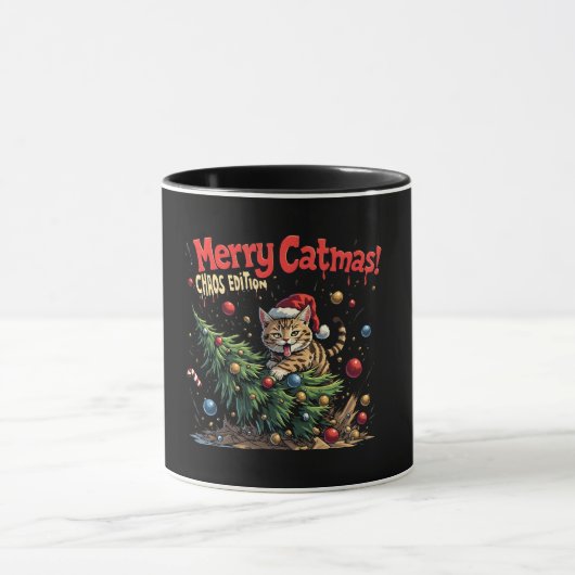 Frohe Katmas – Chaos Edition Tasse (Zentrum)
