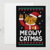 Frohe Katmas Einladung (Vorne/Hinten)