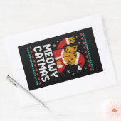 Frohe Katmas Rechteckiger Aufkleber (Umschlag)