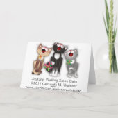 Frohe Katzen Feiertagskarte (Rückseite)