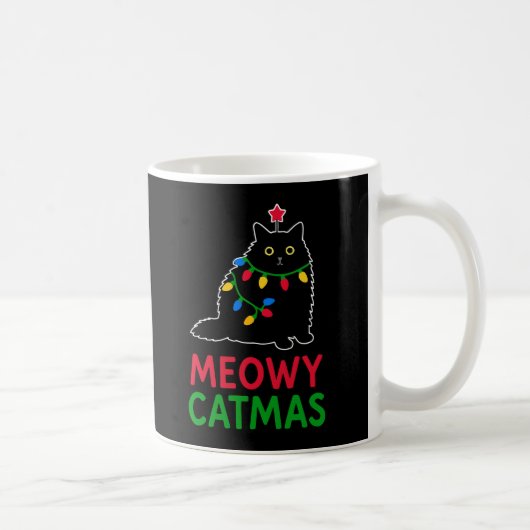 Frohe Katzenweihnacht Kaffeetasse (Rechts)