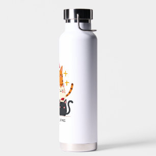Frohe Katzenweihnachten Katze Weihnachtsbaum Xmas Trinkflasche