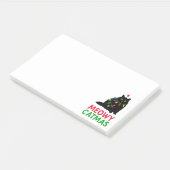 Frohe Katzenweihnachten Post-it Klebezettel (angewinkelt)