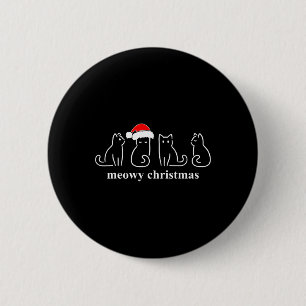 Frohe Katzenweihnachten Süße Kätzchen Katzen Weihn Button