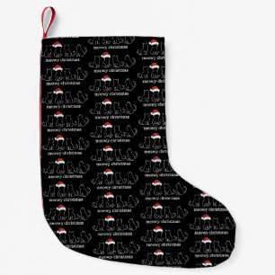 Frohe Katzenweihnachten Süße Kätzchen Katzen Weihn Kleiner Weihnachtsstrumpf
