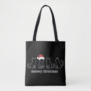 Frohe Katzenweihnachten Süße Kätzchen Katzen Weihn Tasche