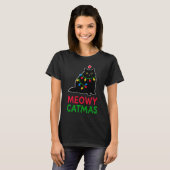 Frohe Katzenweihnachten T-Shirt (Vorne ganz)