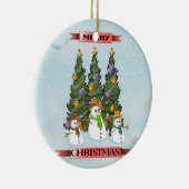 Frohe Keramik Ornament (Rechts)