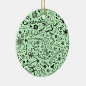 Frohe Keramik Ornament (Rechts)