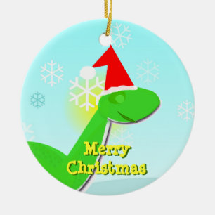 Frohe Keramikornament