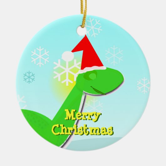 Frohe Keramikornament (Vorne)