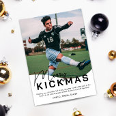 Frohe Kickmas Fußball Foto Weihnachten