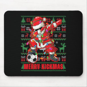 Frohe Kickmas Weihnachten Fußball Byll Hässlicher Mousepad