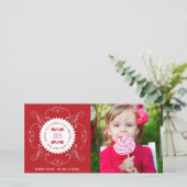 Frohe kleine Weihnachten Glück Neujahr Siegel Foto (Stehend Vorderseite)