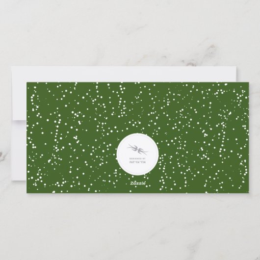 Frohe kleine Weihnachten Glück Neujahr Siegel Foto (Rückseite)