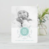 Frohe kleine Weihnachten Glück Neujahr Siegel Foto (Stehend Vorderseite)