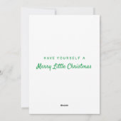 Frohe kleine Weihnachten Ihr eigenes Foto hinzufüg (Rückseite)