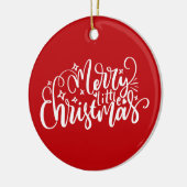 Frohe kleine Weihnachten Keramik Ornament (Links)