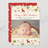 Frohe kleine Weihnachten New Geboren Baby First Xm (Vorne/Hinten)